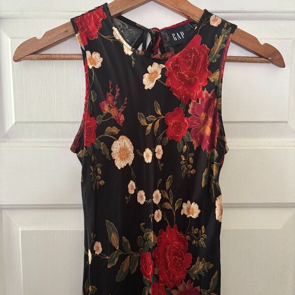 New GAP Satin High-Neck Midi Dress - Picture 1 of 5